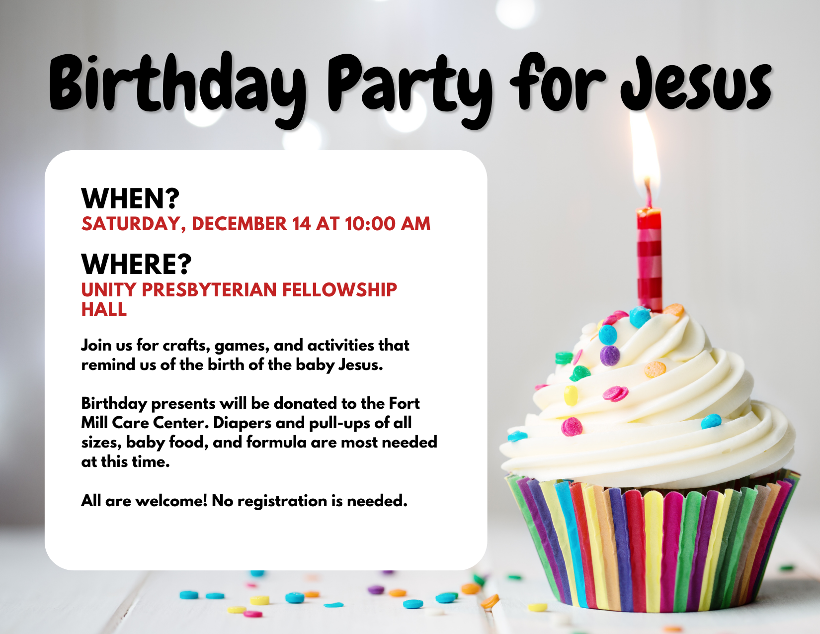 Birthday Party for Jesus